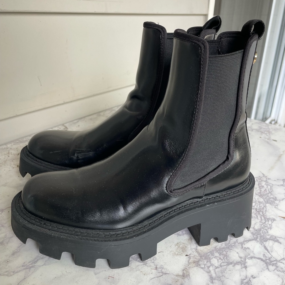 Zara Platform Black Boots